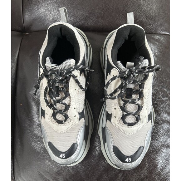 Balenciaga Men\'s Triple Track S Sneaker Size US 12/ EUR 45 Gray/Silver Retro main image 6